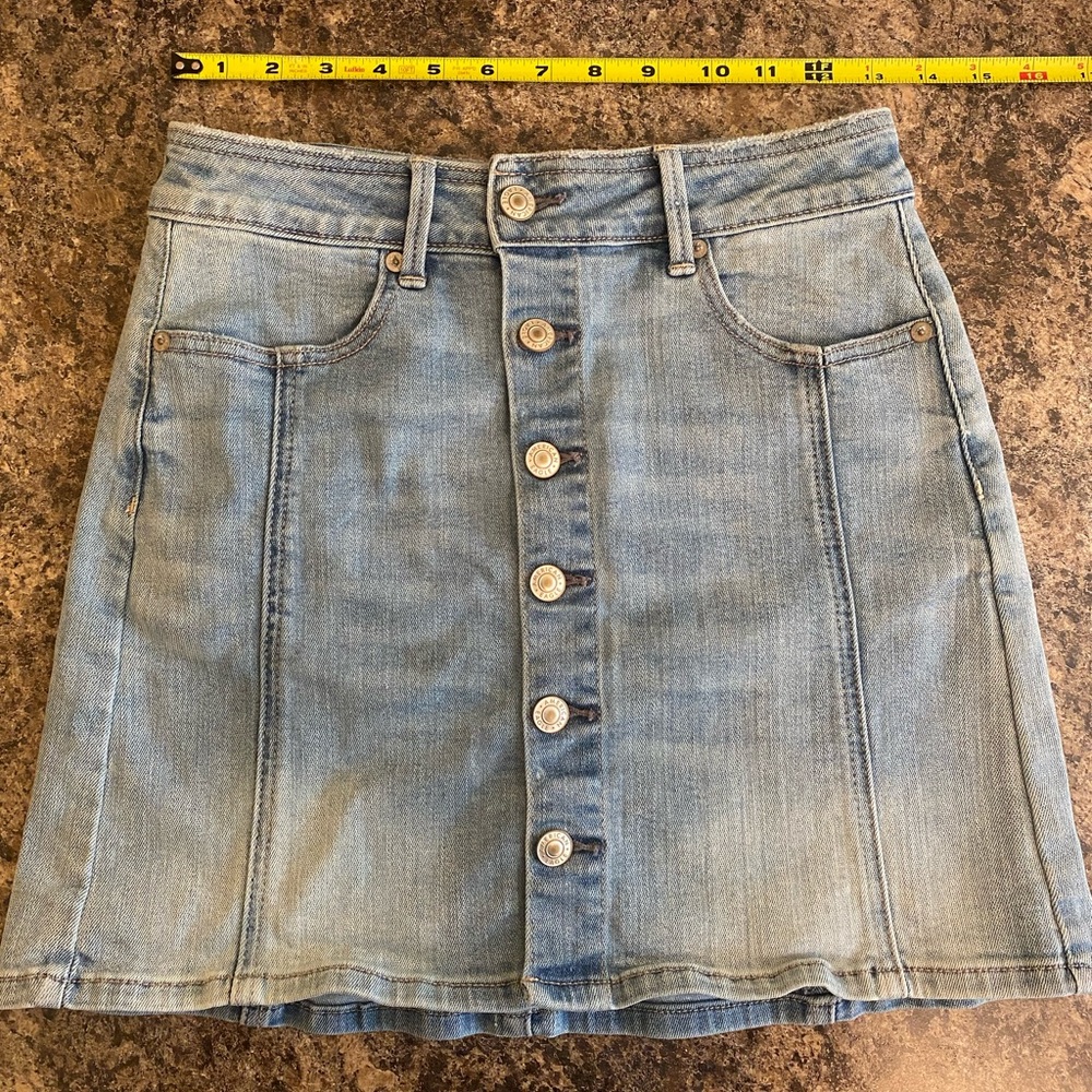 American Eagle Outfitters Blue Mini A-Line Skirt